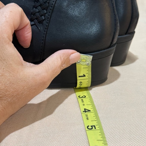 Black Leather Ankle Boots - Picture 5 of 6